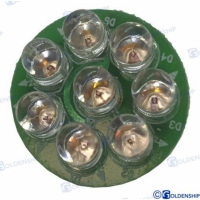 LÂMPADA 8 LEDS VERMELHOS 12V