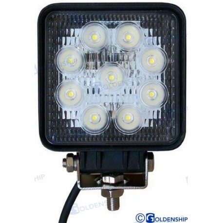 FOCO DE LUZ LED NEGRO 27 W
