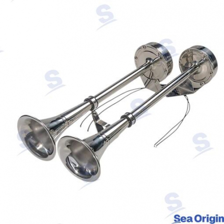 BUZINA CORNETA DUPLA 40/47CM 12V