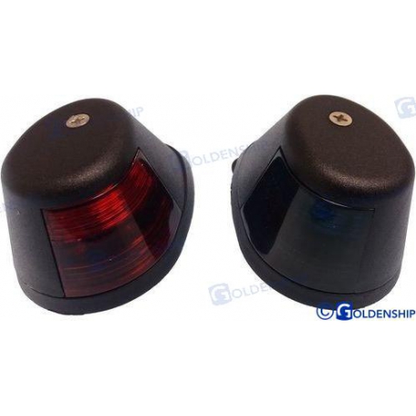 PAR DE LUZES DE NAVEGAÇÃO NEGRO - LED