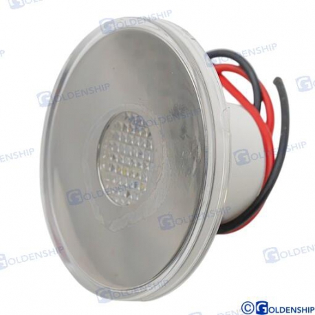 LUZ LED BRANCA REDONDA INTERIOR/EXTERIOR