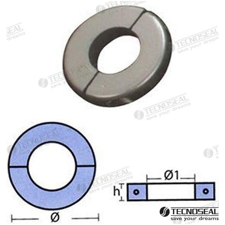 COLAR PLANO ZINCO 38MM.