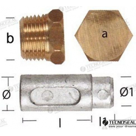 ANODO DE ZINCO LOMBARDINI COM TOMADA