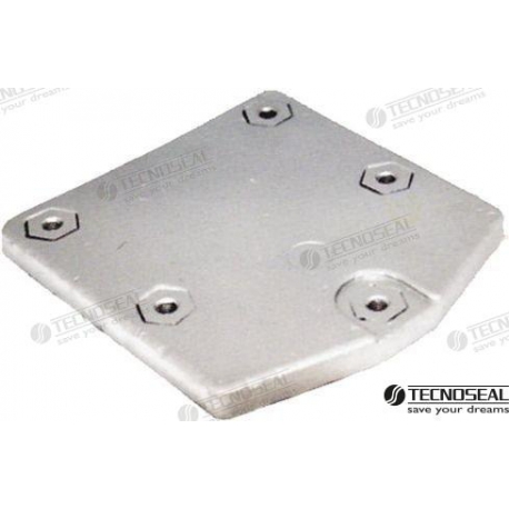 PLACA DE ANODO DE ALUMÍNIO ZEUS 160X150X16MM