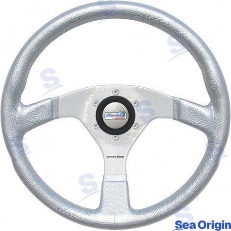 VOLANTE MARINA 350MM PRATA