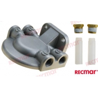 BRACKET INOX 316 STAINLESS STEEL WITH 2 TAMPA/CONECTORS AND 2 CONNECTION TUBES 3/8 10 MM REC25030