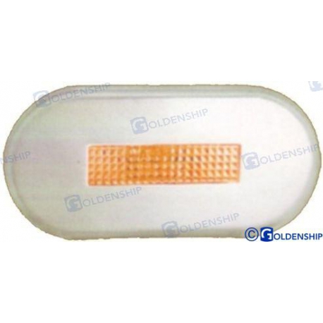 LUZ INTERIOR/EXTERIOR LED OVAL LARANJA