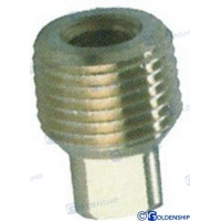 TAMPA/CONECTOR SOBRESSALENTE EM AÇO INOX.