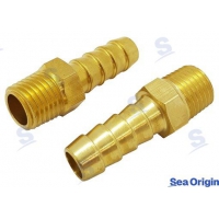 CONECTOR DE LATÃO NPT 1/4X3/8 (2)