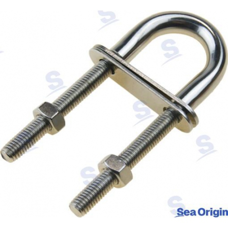 ARGOLA EM U DE AÇO INOX M12