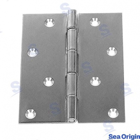 DOBRADIÇA DE AÇO INOX. 100X80