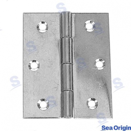 DOBRADIÇA DE AÇO INOX 50*70*0,8 (PACOTE 2)