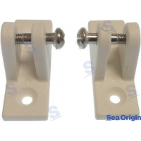 SUPORTE 90º NYLON BRANCO (PACK 2)