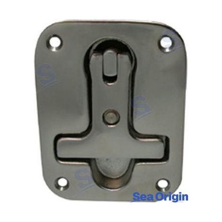 FECHO EM AÇO INOX T COM CHAVE 79X96