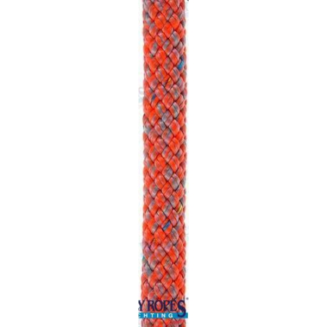 POLY-TRANÇA-32 8 MM CINZA/LARANJA (150M)