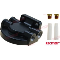 SUPORTE DE FILTRO DE ALUMÍNIO 3/8 ROSCA