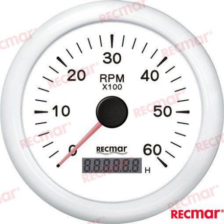CONTA ROTAÇÕES 1,0/10,0 - 0/6000 RPM BRANCO