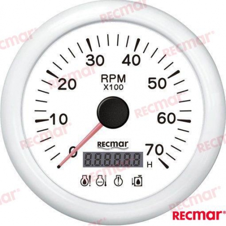 CONTA ROTAÇÕES COM 4 LEDS ALARME 0/7000RPM B