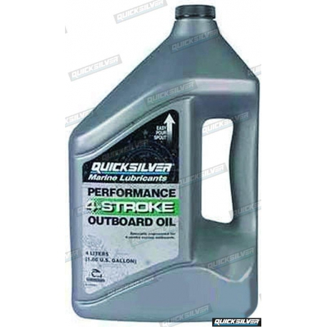 ÓLEO MOTOR 4T PERFORMANCE VERADO QUICKSILVER 4L. (3 UN.)