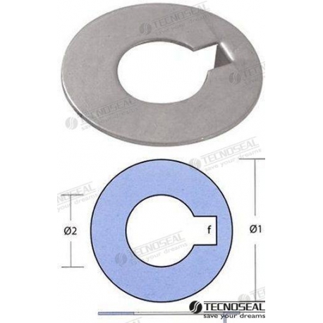 ANILHA DE RAIZ INOX EIXO DE ZINCO 45