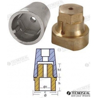 ZINCO HEXAGONAL COM PORCA 100MM