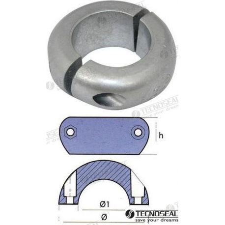 COLAR PLANO ZINCO 28,6MM.
