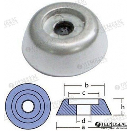 ANODO DE ZINCO SÉRIE LEWMAR 250/300
