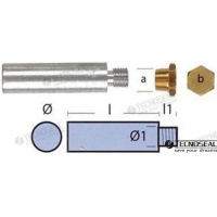ANODO DO MOTOR YANMAR COMPLETO L 50MM