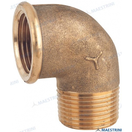 COTOVELO LATÃO 90º MH 1''1/2 EM LATÃO CR