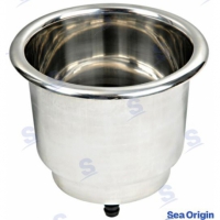 PORTA-COPOS C/ DRENAGEM INOX