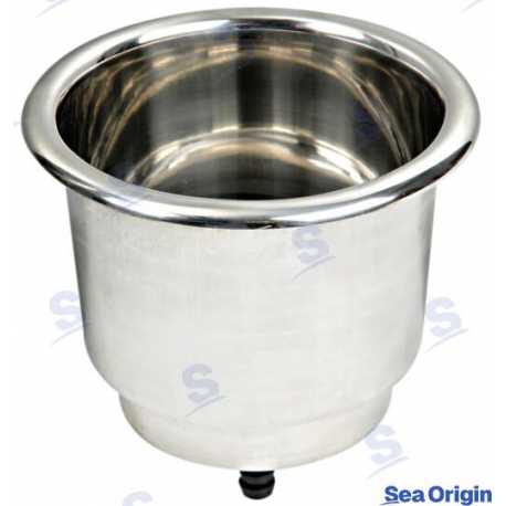 PORTA-COPOS C/ DRENAGEM INOX