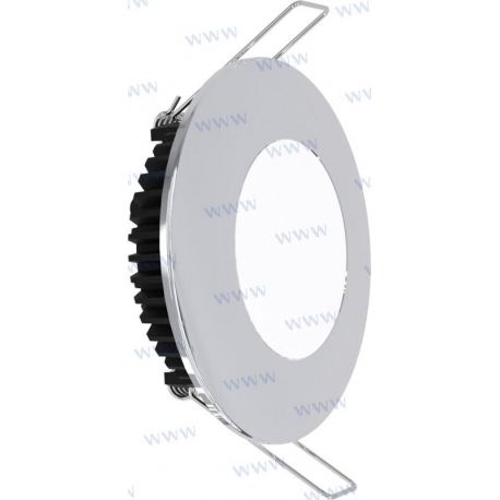 LUZ INTERIOR CROMADA 6 W 600 LUM. 6.500K