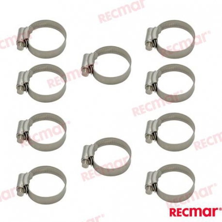 ABRAÇADEIRA AÇO INOXIDÁVEL SMO254 50-65 12mm&nbsp;