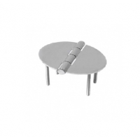 DOBRADIÇA DE AÇO INOX 4 PARAFUSOS 51X35